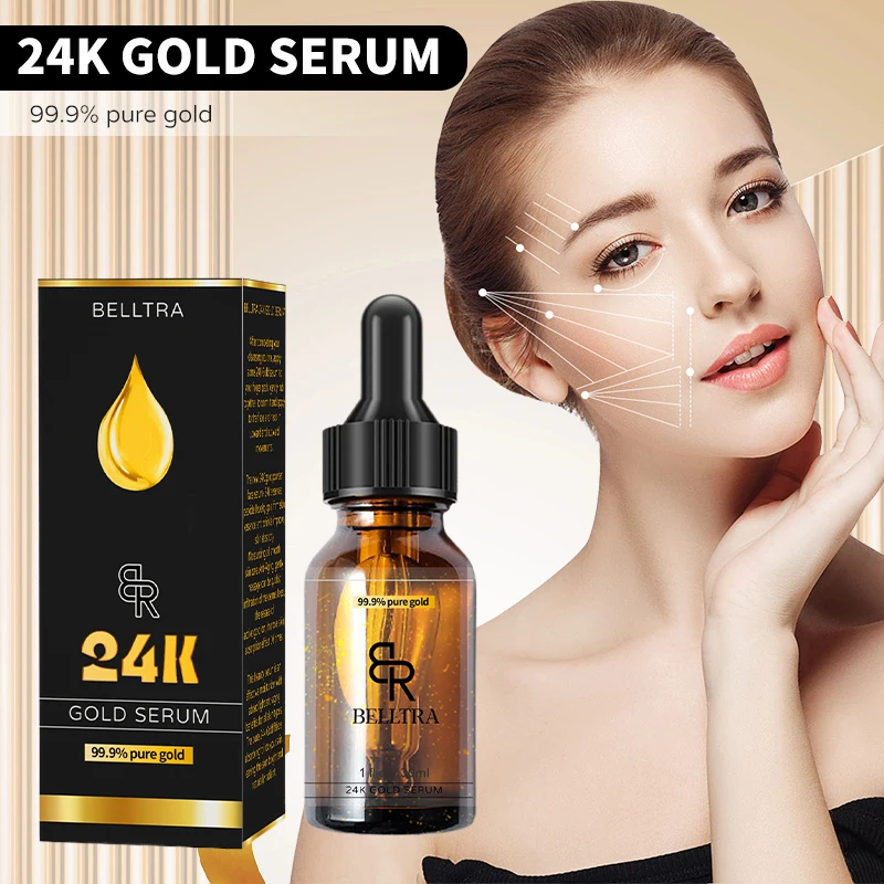 

24K Gold Face Serum Hyaluronic Acid Acne Serum Moisturizer Essence Cream Whitening Anti Aging Anti Wrinkle Skin Care