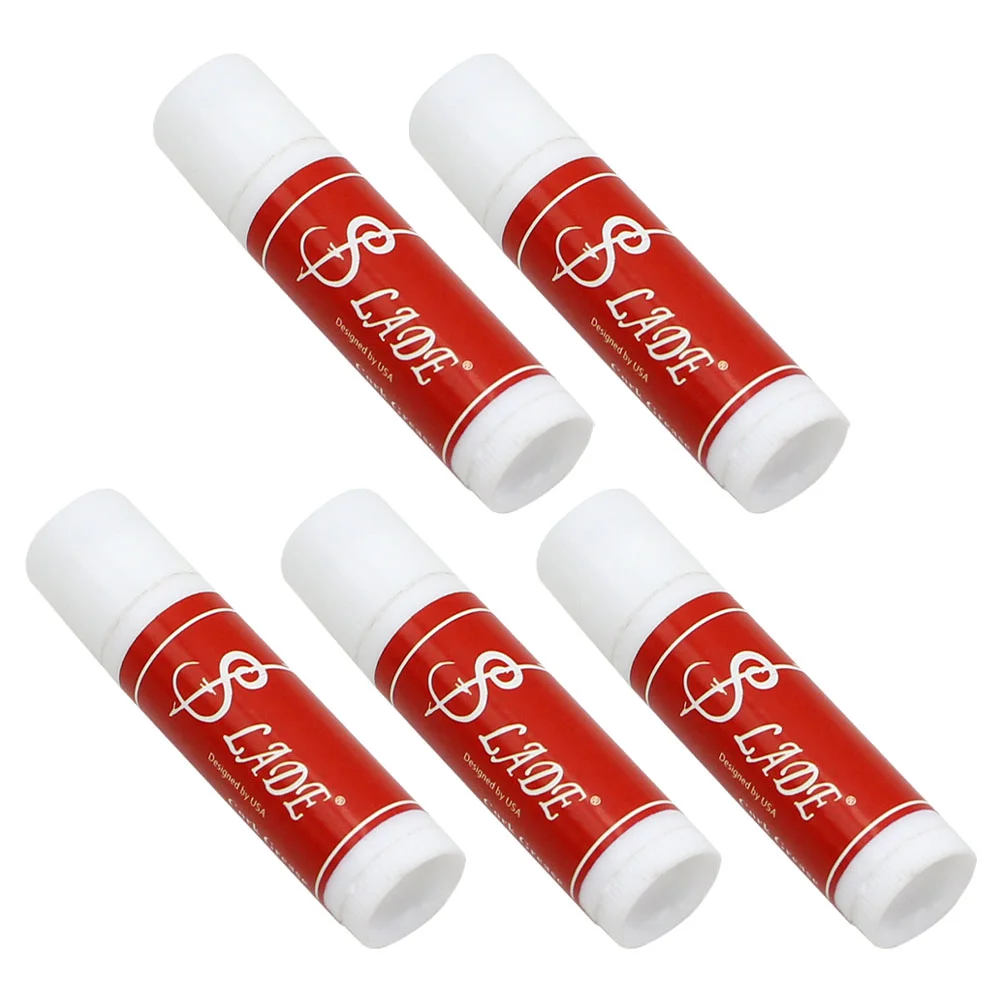 

5 Pcs Music Accessories Sax Lubricate Cream Reed Instrument Cork Paste Grease Saxophone White