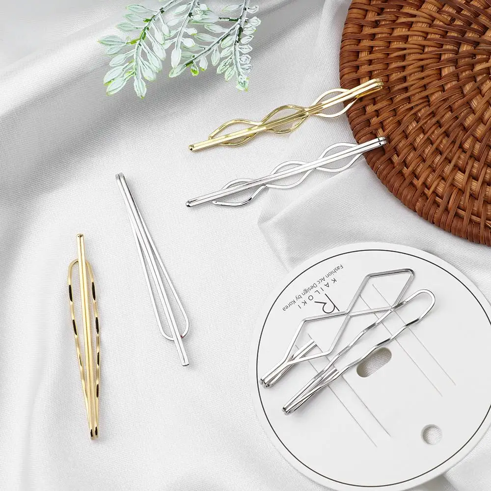 

4 шт./набор, металлические заколки для волос