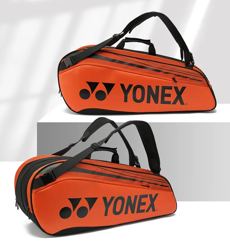 Genuine New YONEX Tennis Racket Shoulder Bag High Quality Sports Badminton Bag Backpack For Women Men Holds Up To 6 Rackets