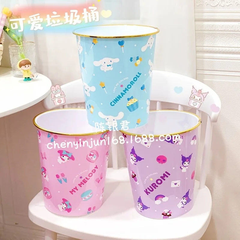 Sanrio милый мультяшный мусорный корзина Hello Kitty My Melody Kuromi Cinnamoroll с героями аниме