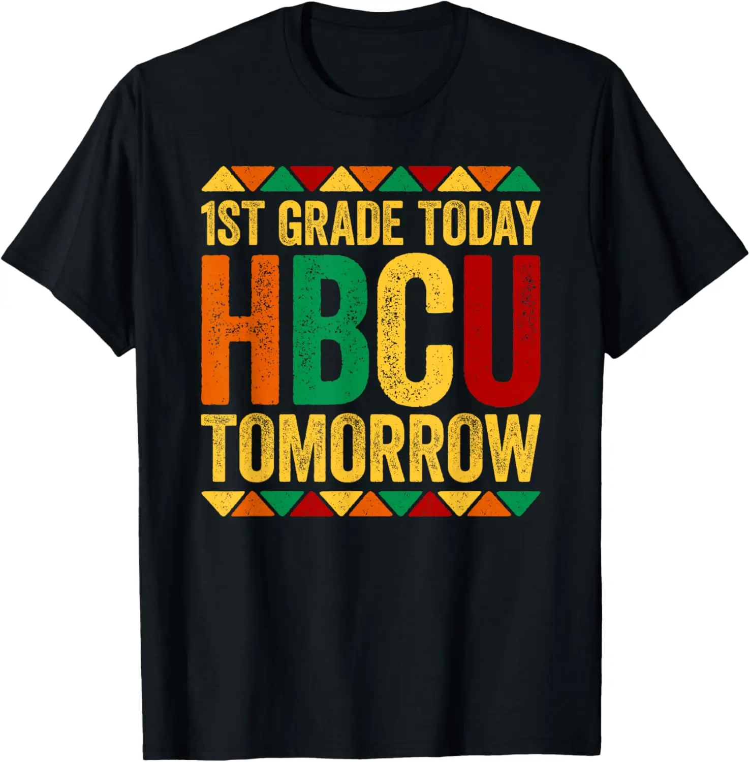 Футболка первого класса сегодня HBCU завтра историческая черная футболка