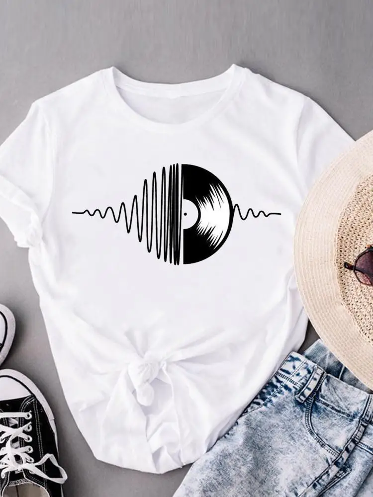 

Женская футболка с коротким рукавом и принтом, в стиле 90-х