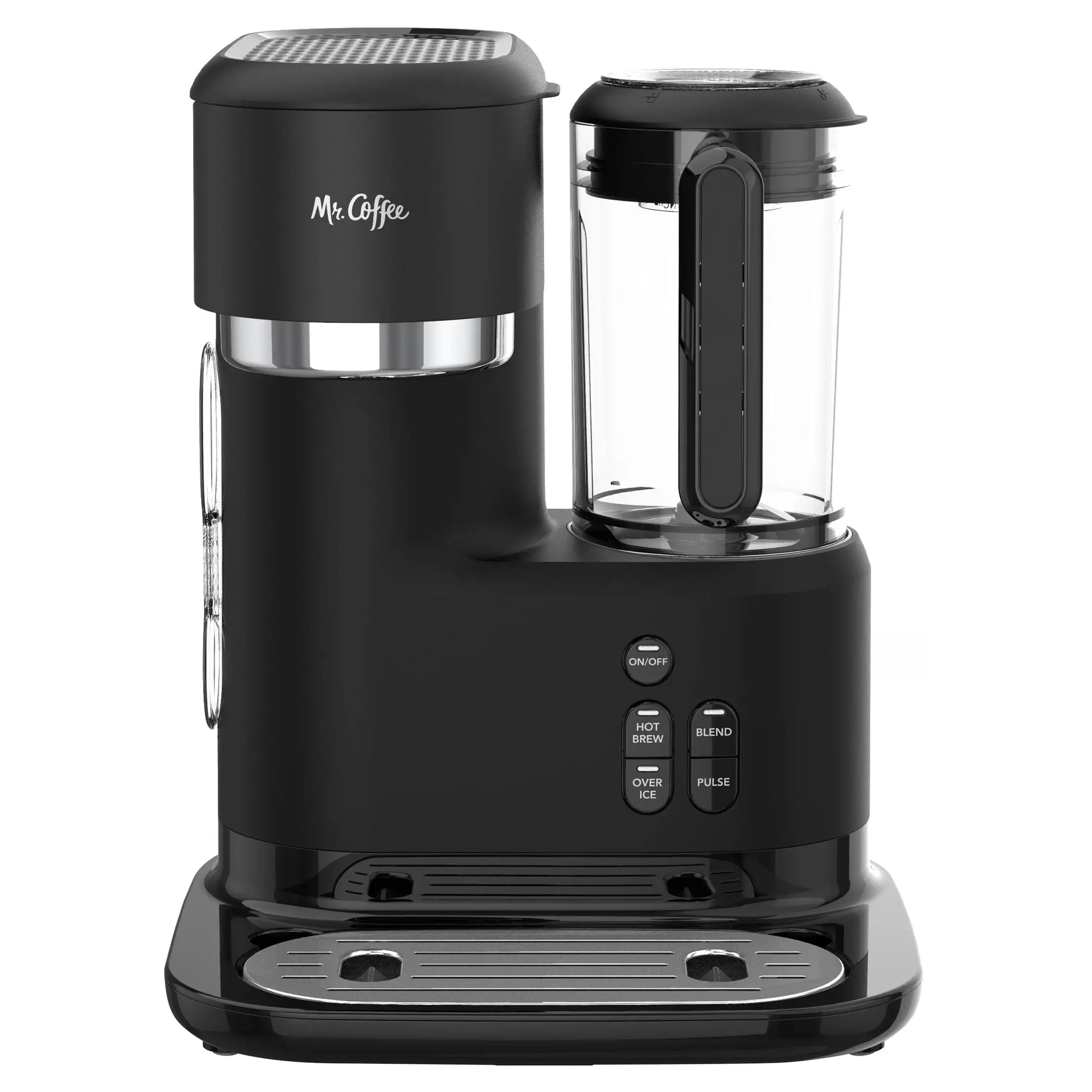 Coffee Machine Single Serve Frappe and Iced Coffee Maker with Blender In Black 3-in-1 Functionality Frozen, Iced and Hot Coffee