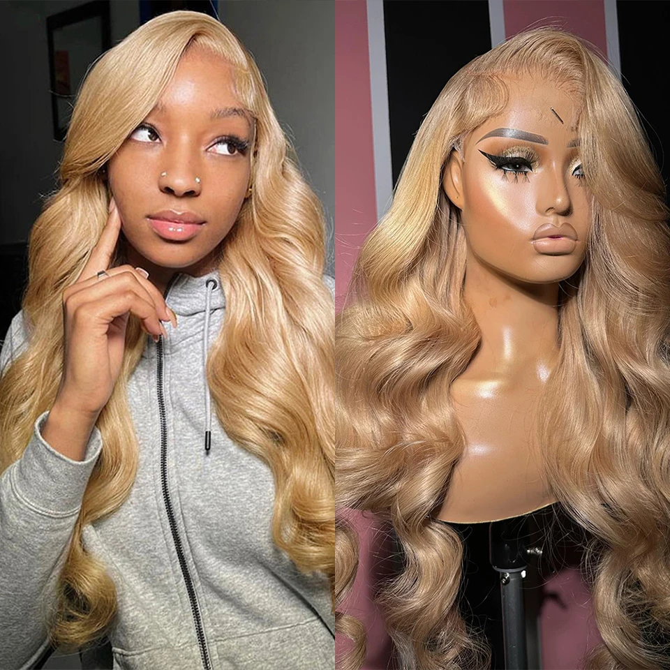 Парик из натуральных человеческих волос с прозрачной кружевной передней частью