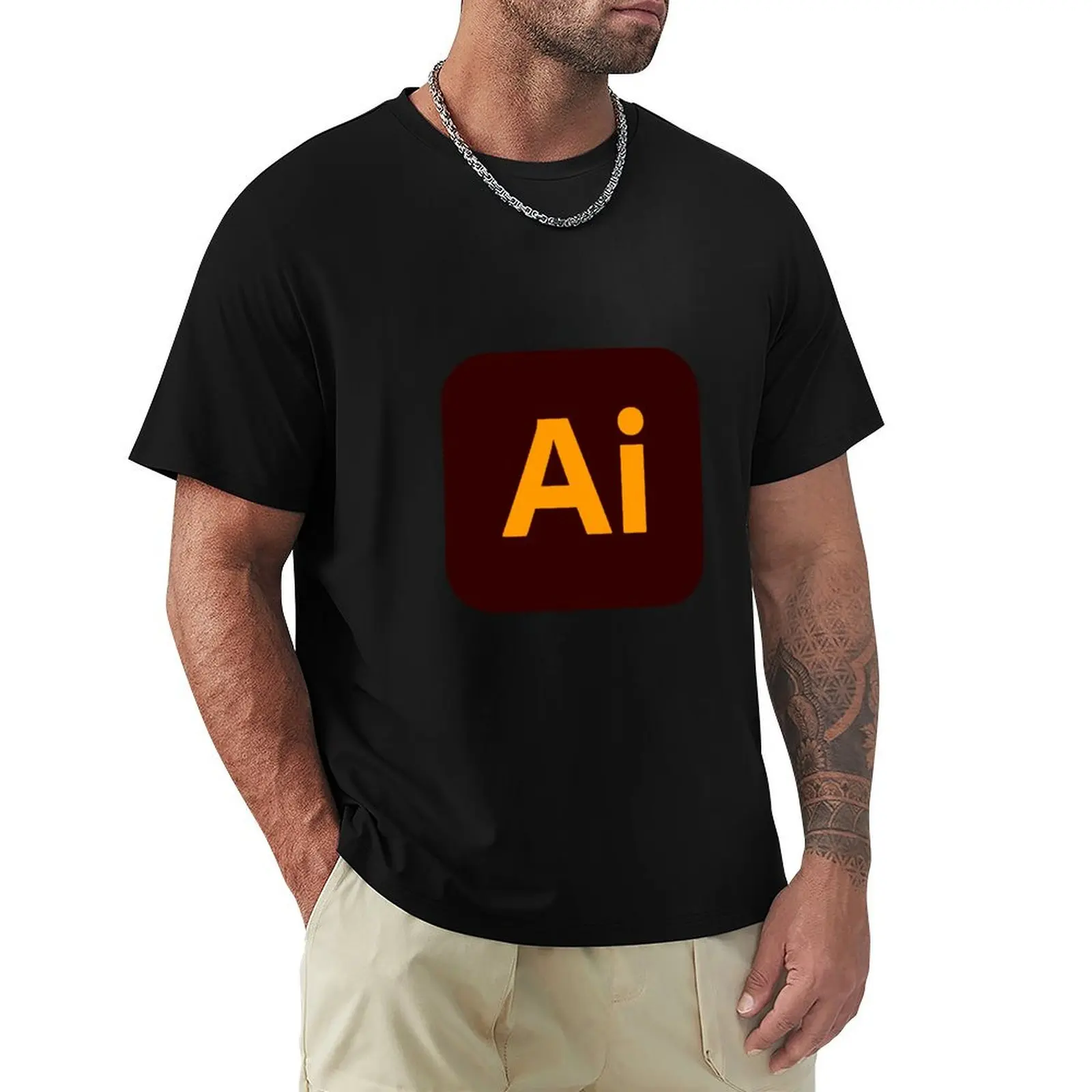 Фото Футболка Adobe Illustrator, спортивного кроя, с коротким рукавом. №1