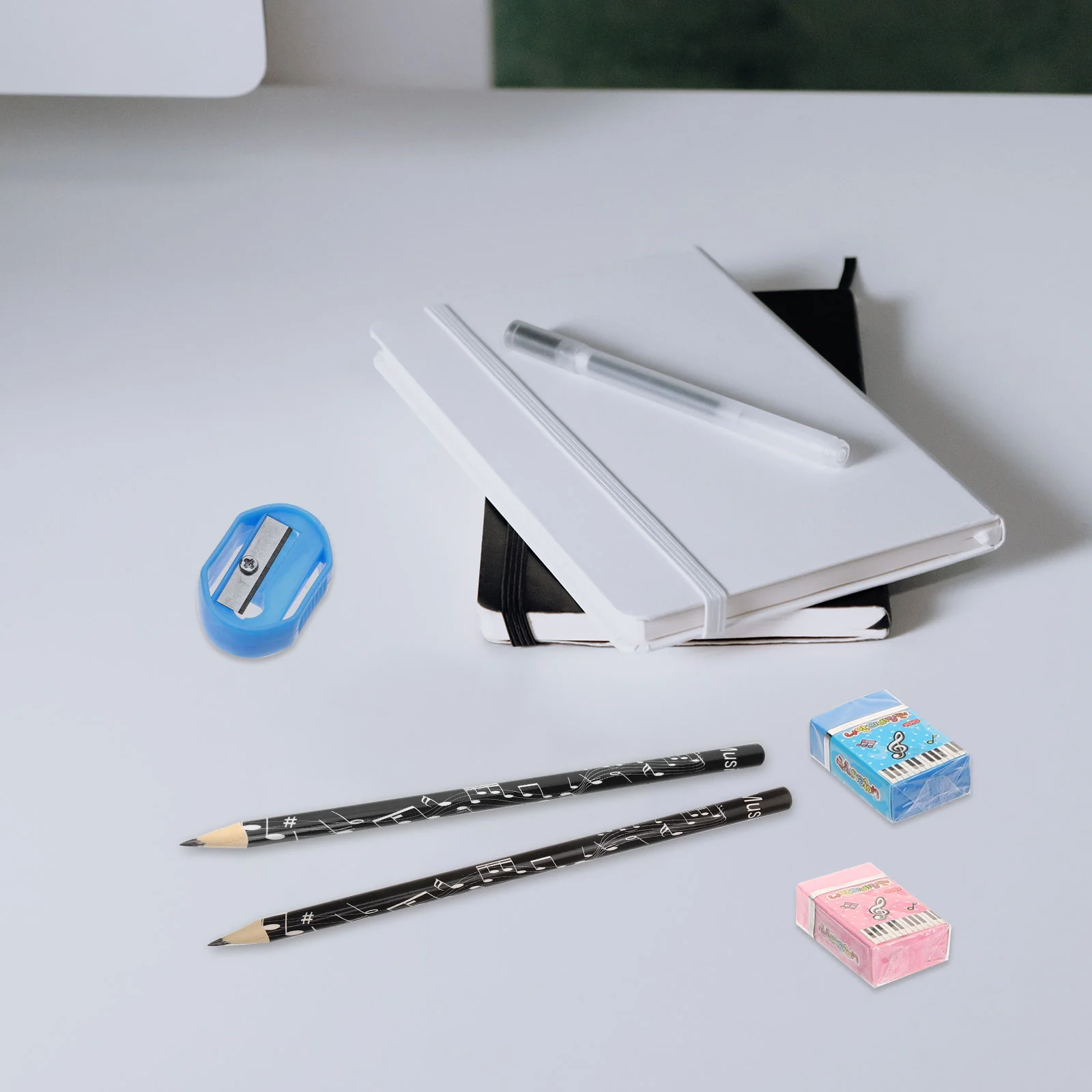 

36 Pcs Musical Note Kids Erasers Office Stuff Christmas Pencils Boys Wood Office Supplies Student