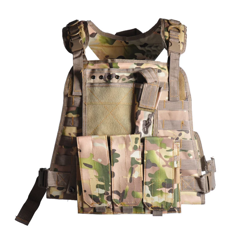 

Outdoor Amphibious Tactical Vest CS Camouflage Military Hiking Combat Armor Sport Training Hunting Equipment Wars Waistcoat