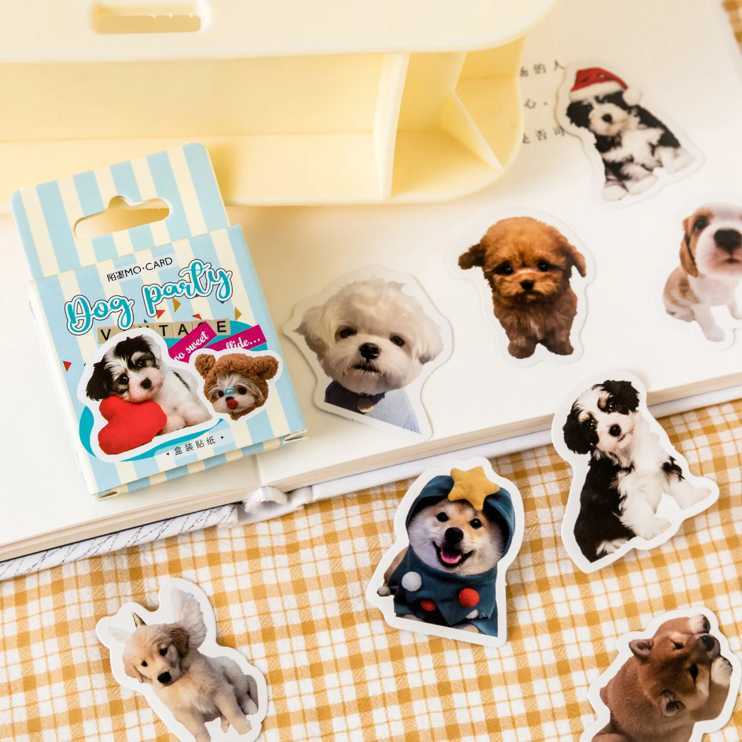 

45 Pcs/Bag Dog Party Cute Cartoon Animal Seal Stickers Diy Decoration Stickers Journaling Diary Planner Decoration Sticker