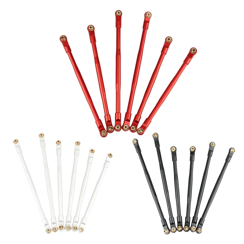 

6 шт. набор металлических звеньев для тягового стержня для AXIAL RBX10 Ryft 1/10 RC гусеничные Запчасти для обновленного оборудования аксессуары