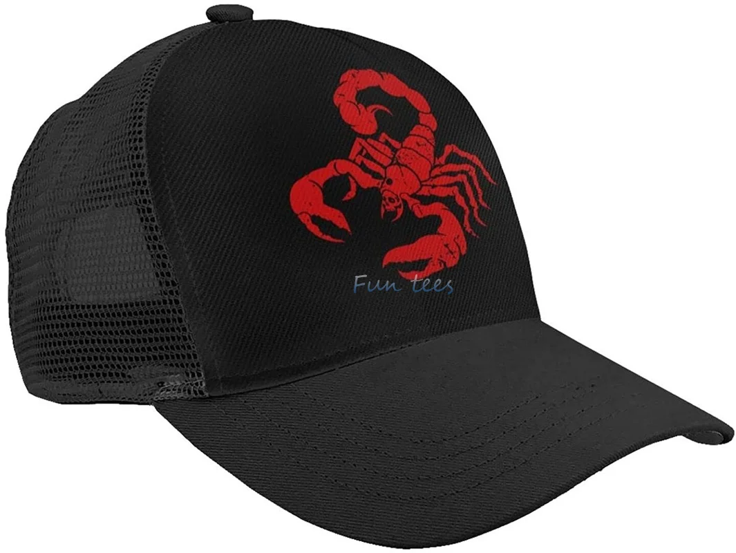 

Red and Black Scorpions Woman Mens Unisex Hat Ball Cap Mesh Hats