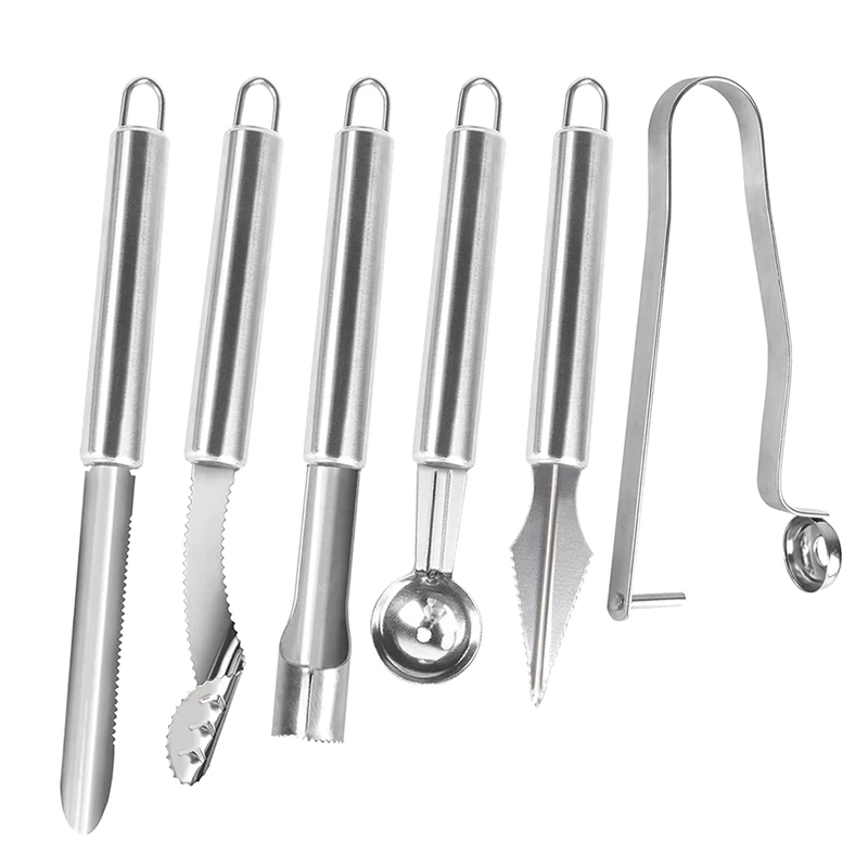 

6 шт. Jalapeno инструменты для очистки перца из нержавеющей стали косточка для фруктов и овощей косточка Для Удаления вишни