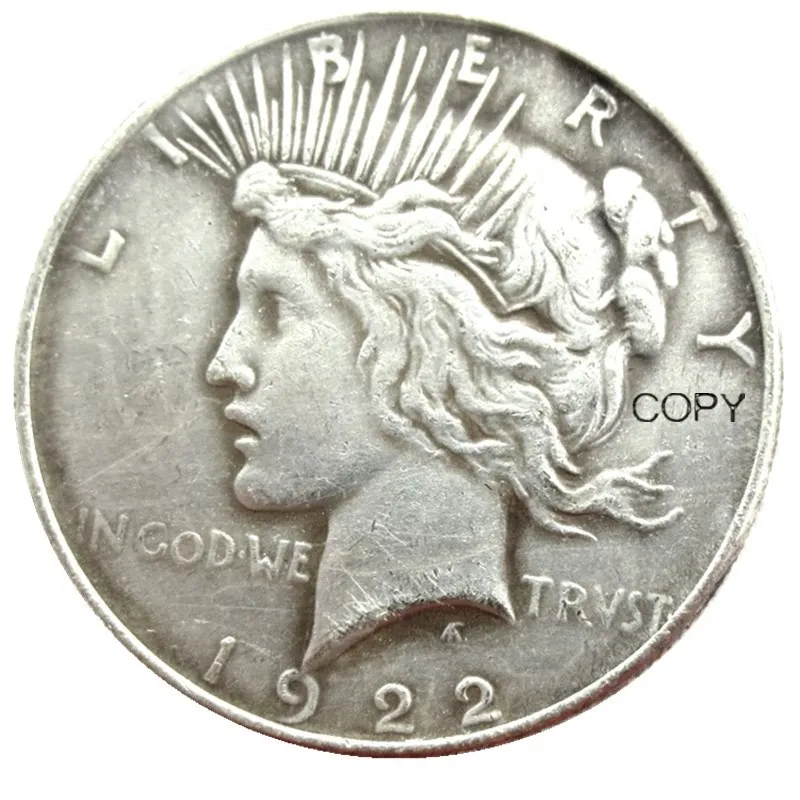 

Монеты США 1922-P-S-D мира доллар Посеребренная КОПИЯ монета