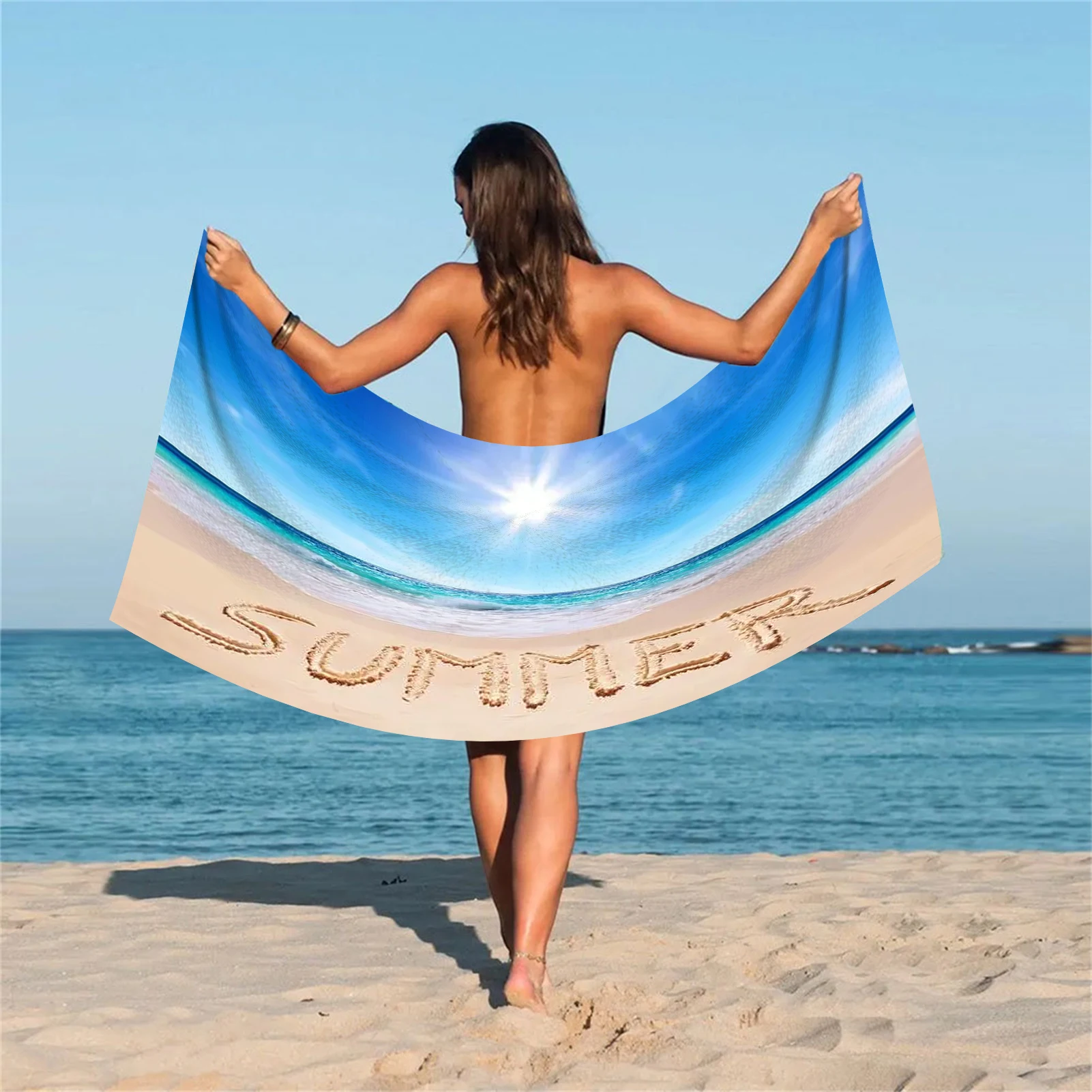 

Sand Proof Beach Towels Microfiber Bath Towels Super Absorbent Swim Pool Towels Quick Dry Sand Free Travel Towel Gifts For Women