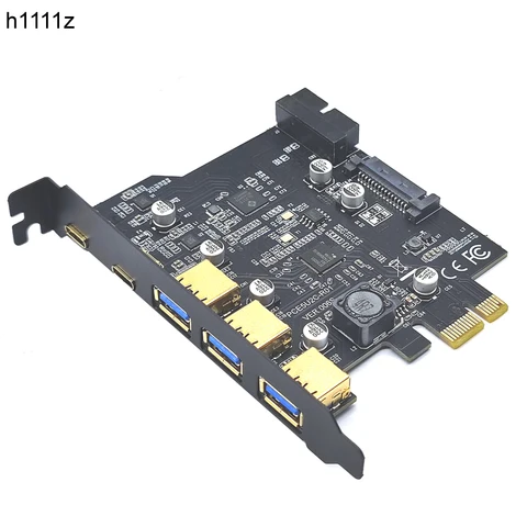 Type C USB 3.0 Gen2 PCIE карта концентратора USB 3,2 PCI Экспресс плата PCI-E PCI E USB 3 адаптер Усилитель USB3 3,0 контроллер переходные карты