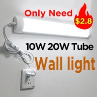 led wall lamp indoor lighting 10w 20w led lights for home led tube bar wall light bedroom kitchen closet dressing table 220v