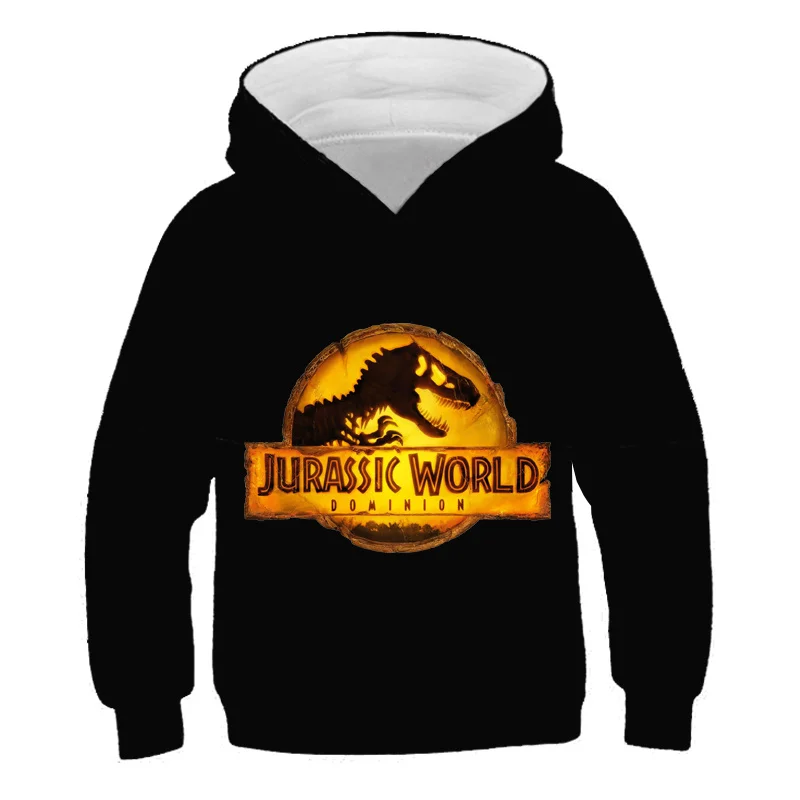 

Children Dinosaur Jurassic World Dominion Cartoon Sweatshirts For Boys Cotton Long Sleeve Baby Boy Tops 4-14 Years Kids Clothes