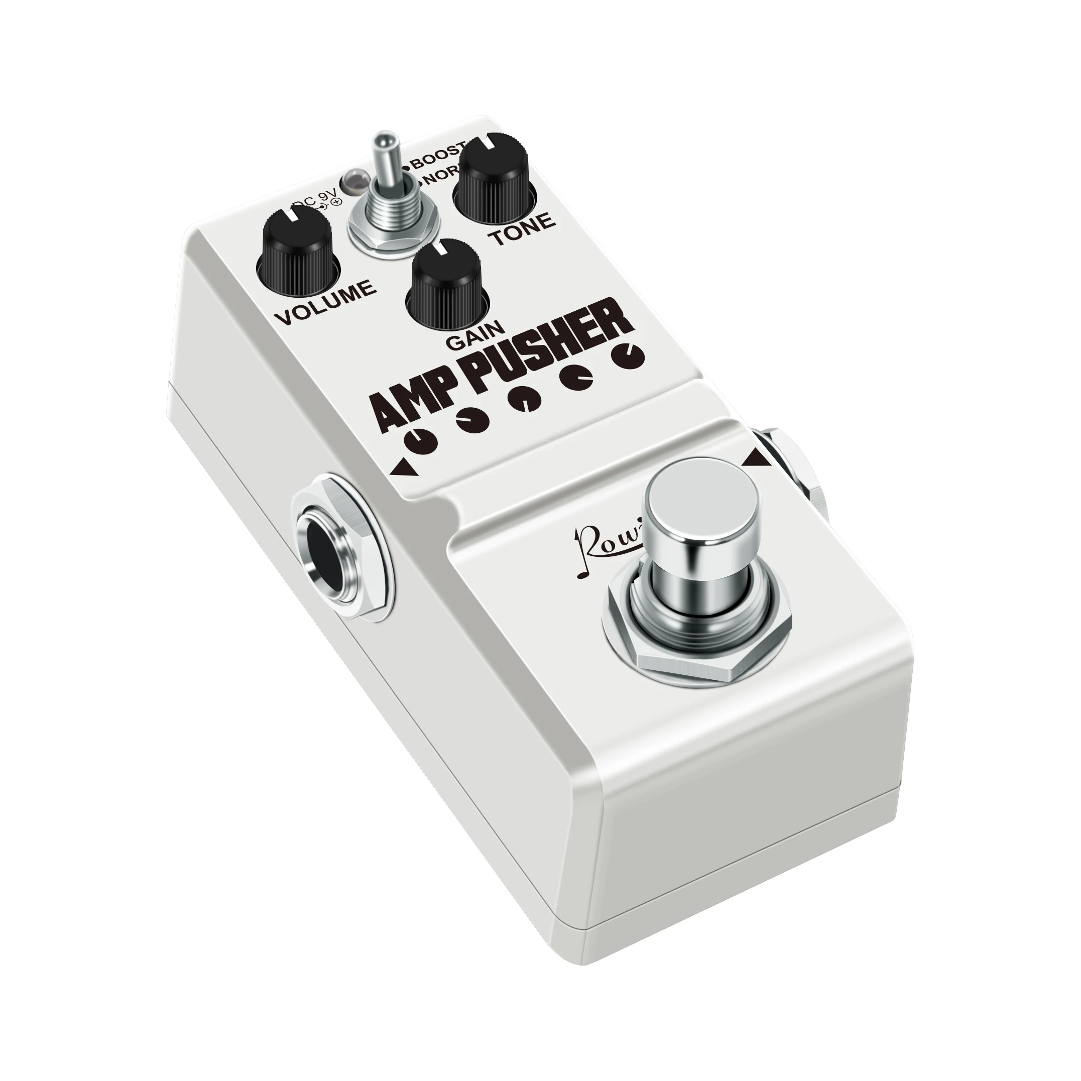 Rowin LN-323 AMP Pusher Mini Guitar Overdrive Effect Pedal Ture Bypass Full Metal Case