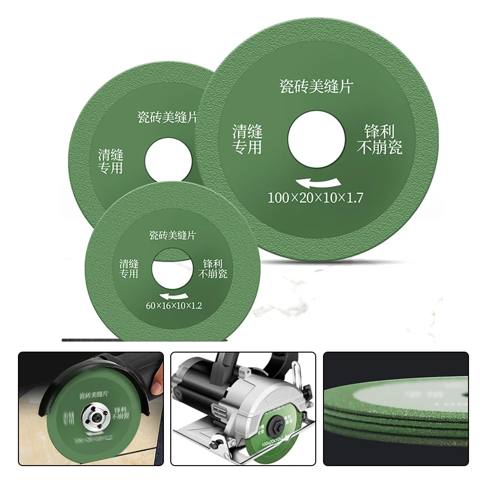 Thin Saw BladeWheel Glass Ceramic Cutting for Angle Grinder - Glass Cutting Disc -60/80/100mm Ultra-Thin Diamond Saw Blade Wheel