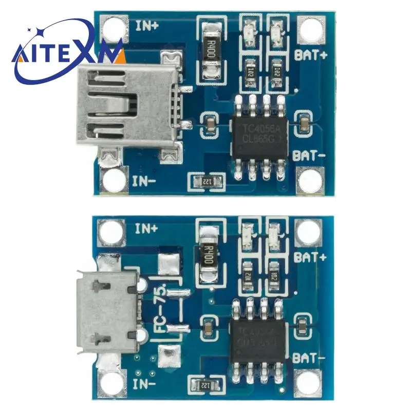 Type-c / Micro USB 5V 1A 18650 TP4056 модуль зарядного устройства литиевой батареи зарядная