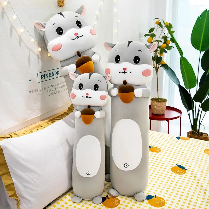 

Милый хомяк Zqswkl 70/90/110 см, плюшевая игрушка, кукла, рождественские игрушки для детей, мягкая игрушка, животные, большие мягкие игрушки, длинны...