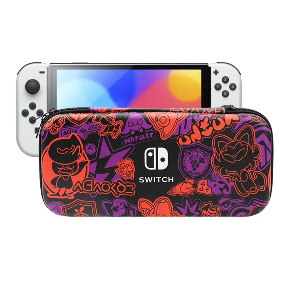 For Nintendo Switch & Oled Case Accessory Pokemon Scarlet Violet Game Bag for Nintendo Switch Console Joycon Carrying Hard Shell