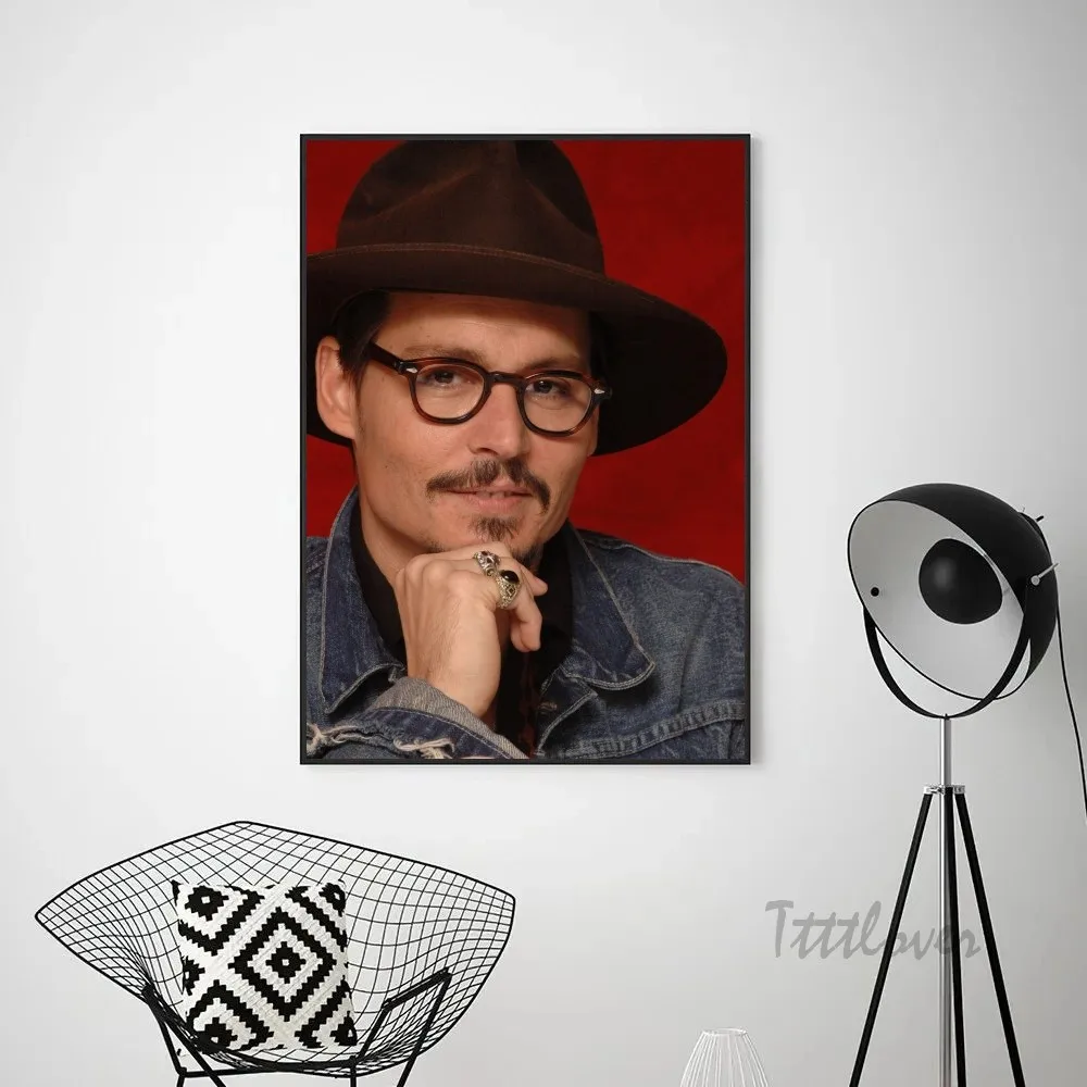 Американская звезда плакат Джонни Депп наклейки украшение для игровой комнаты