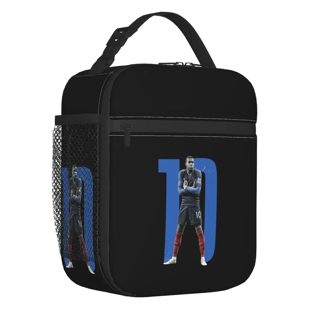 Изолированная сумка для обеда KM Mbappes женщин портативная термо-сумка французского