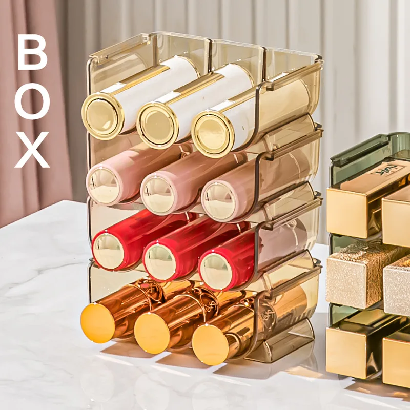 

Up Lipstick Organizer Case Stand Box Fashion Case Jewelry Storage Box Lipstick Makeup Make Cosmetic Organizer Display Storage