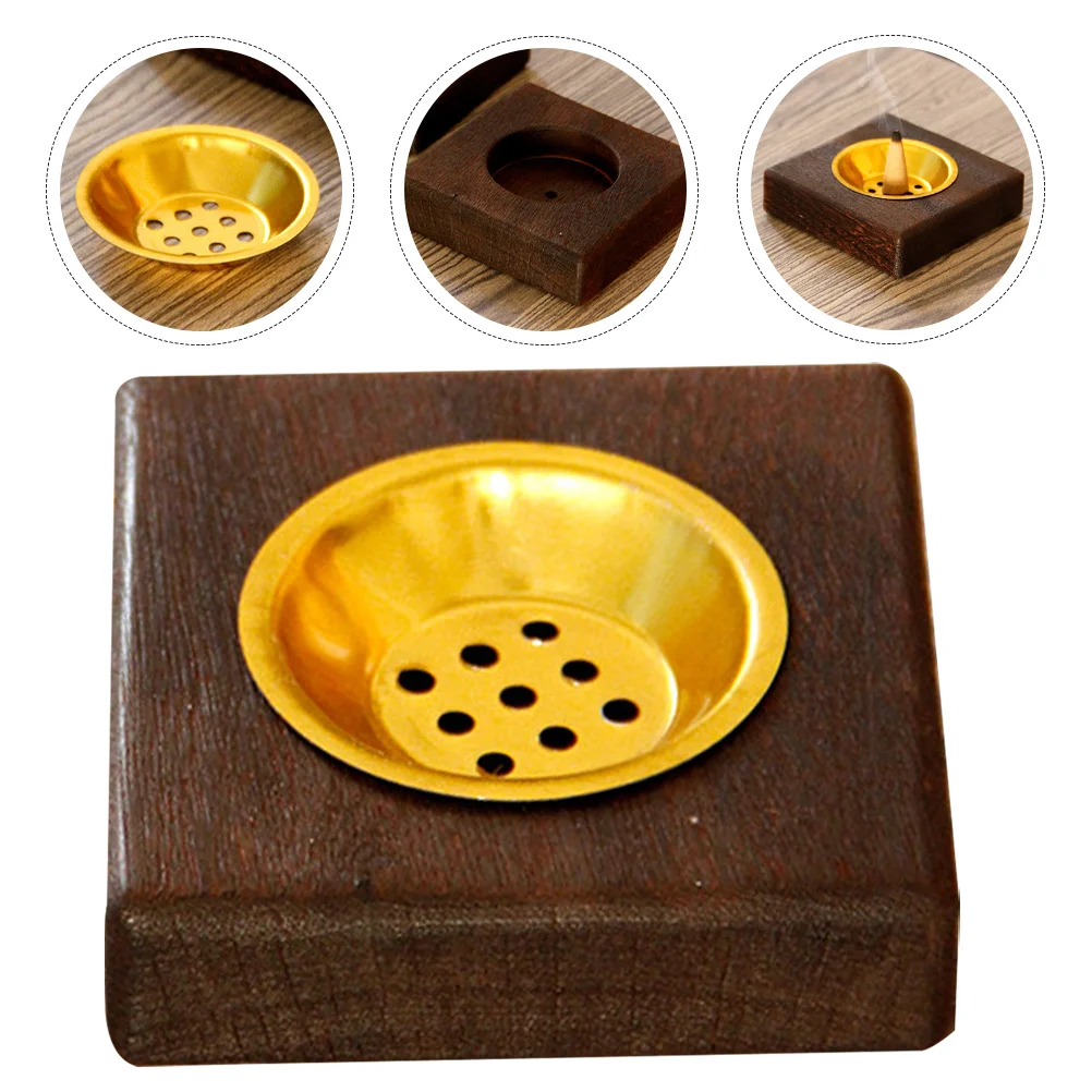 

Burner Cone Stand Wooden Holder Home Censer Ornament