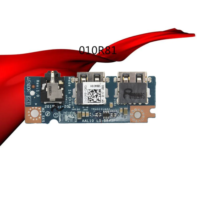 Аудиоплата для Dell Inspiron 15 5000 серии 5558 5758 USB 010R81 LS-B843P XU