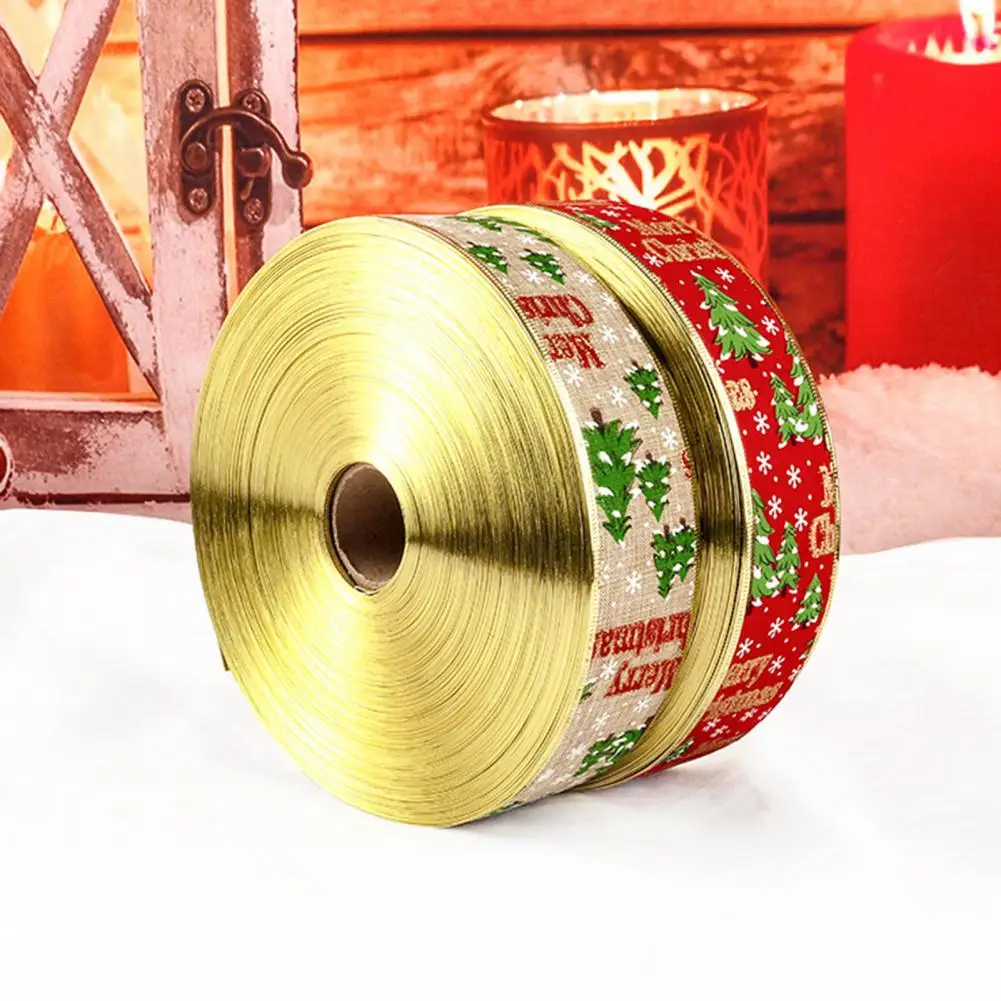 

1 рулон, легсветильник декоративная лента с принтом, привлекательная Цветочная лента с принтом, ручная работа, Рождественская лента с золот...
