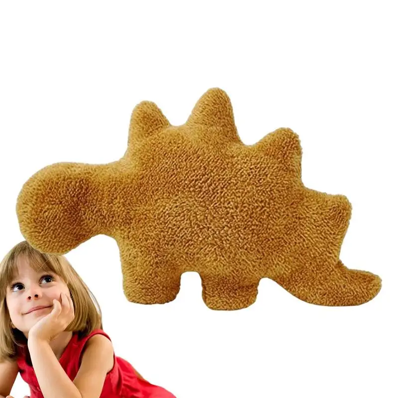 

Dino Nugget Pillow Chicken Nugget Plush Pillow Cartoon Dinosaur Stuffed Animal Plush Toys Home Decor For Kids Boys Girls Gift