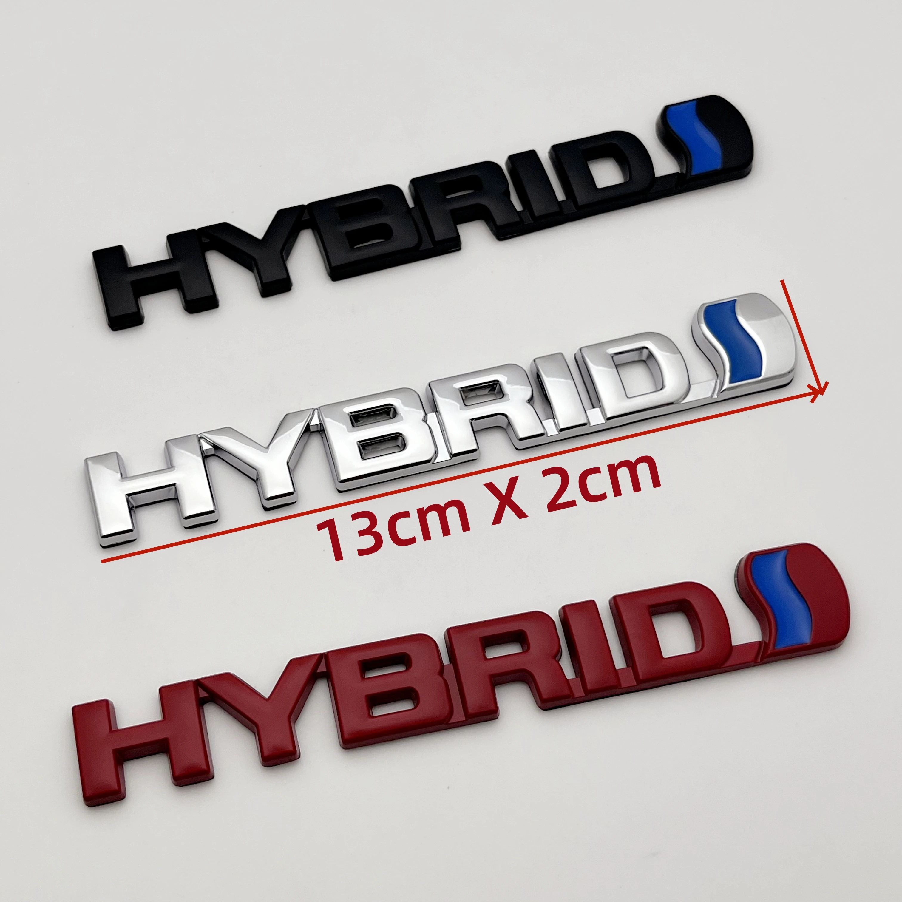 3D металлические гибридные наклейки с логотипом автомобиля для Camry Corolla Yaris RAV4 Prado
