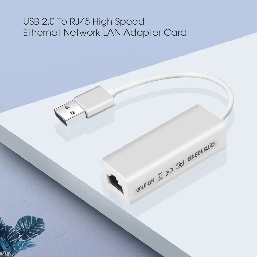 

Portable Usb2.0 To Rj45 Network Card 10mbps Usb To Rj45 ABS Ethernet Lan Adapter Compatible For PC Laptop Windows Xp 7 8