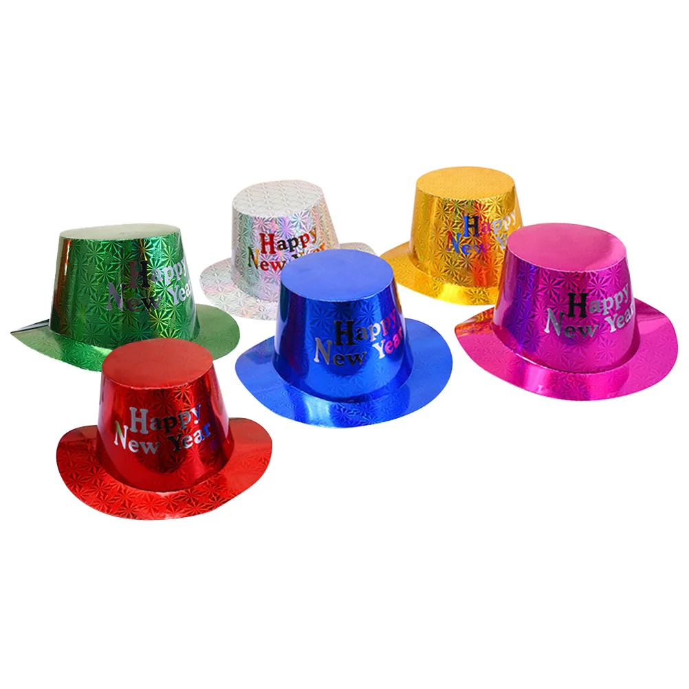 

New Year Party Hat Hats Years Paper Happy Eve Props Capfavors Magician Christmas Headwear Decorations Supplies Celebration Photo
