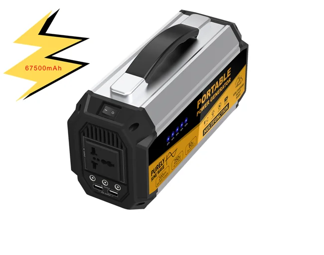 

SUNPOWER new 68000mah portable power bank with DC& USB output
