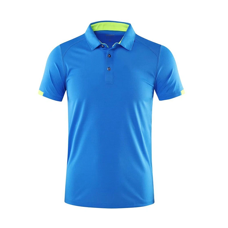 

Summer Sports Polo Shirts Men's Running Lapel T-Shirt Men's Quick Dry Breathable Lightweight Short Sleeve T-Shirt
