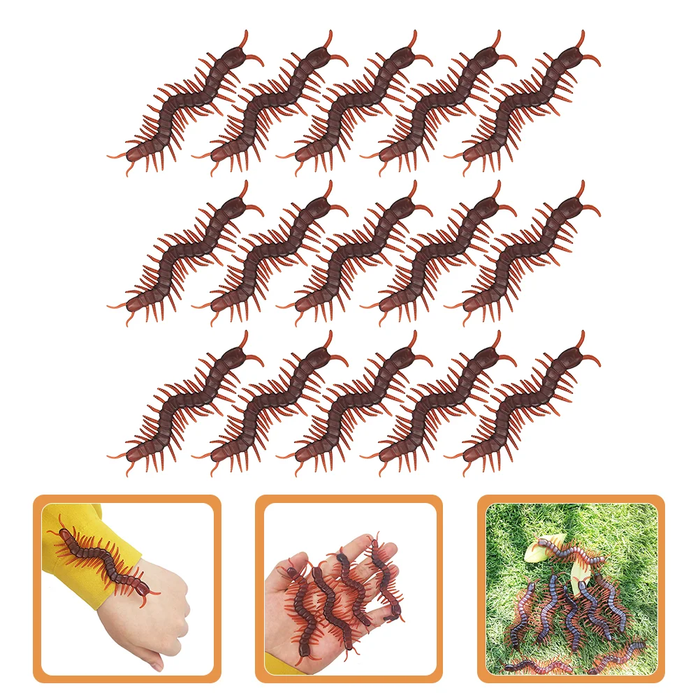 

Centipede Toys Toy Prank Insect Halloween Fake Bugs Realistic Simulation Cycle Figurines Tricky Life Props Growth Figures Party