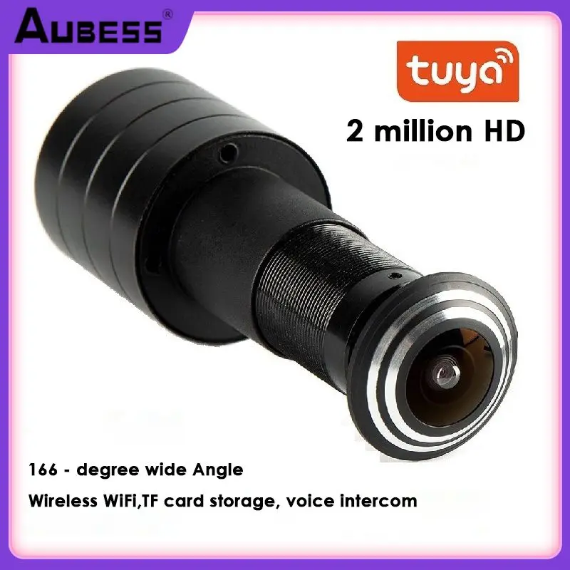 

Tuya App Mini Wifi Port Eye Hole Ip Camera Household Tuya 1080p Camera With Speaker Audio Door Camera Alarm Smart Home Charging