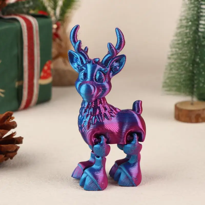 

Пластиковая 3D-фигурка Рождественского оленя