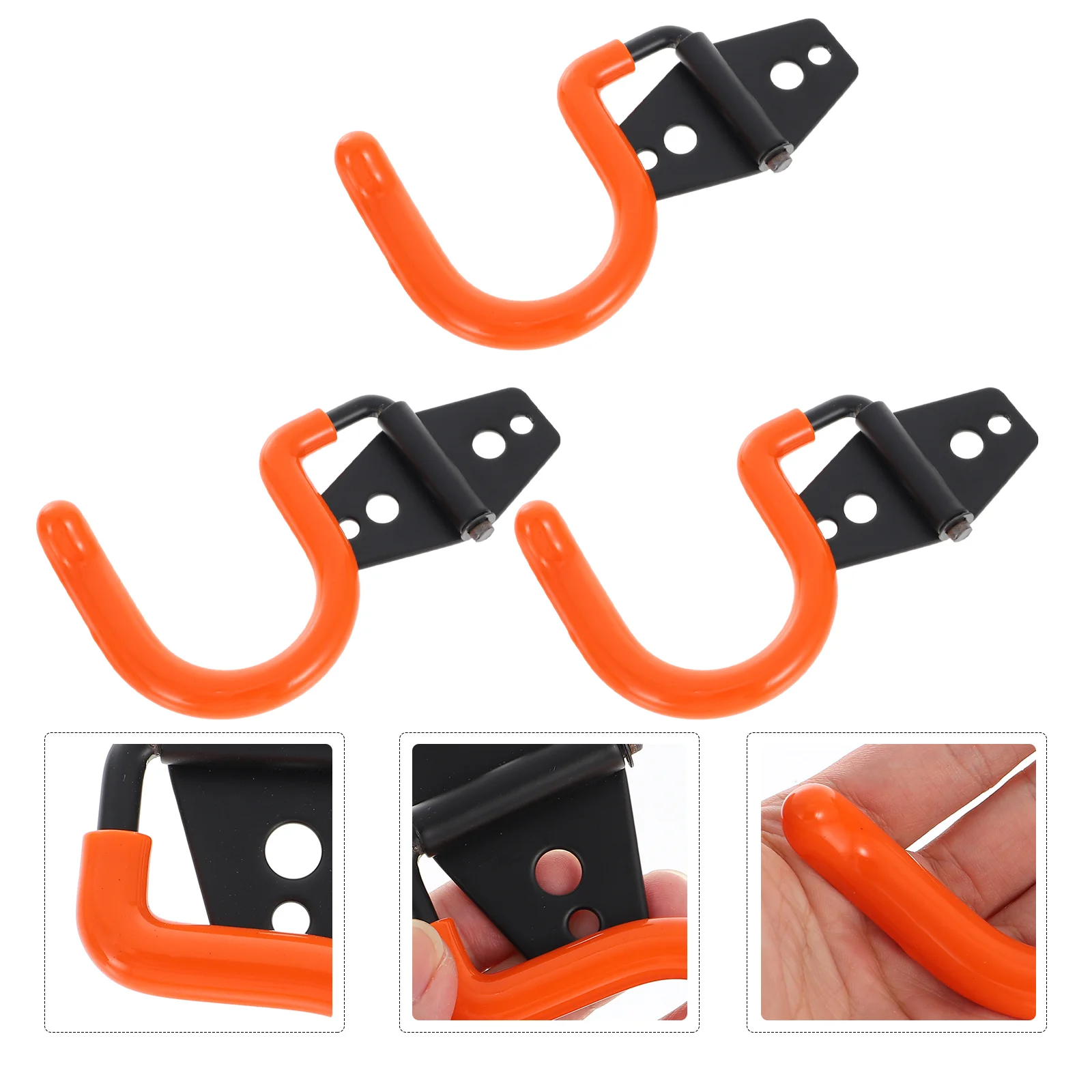 

3 Pcs Garage Hook Heavy Duty Hitch Tool Storage Utility Wall Mounted Hooks Organizer Metal