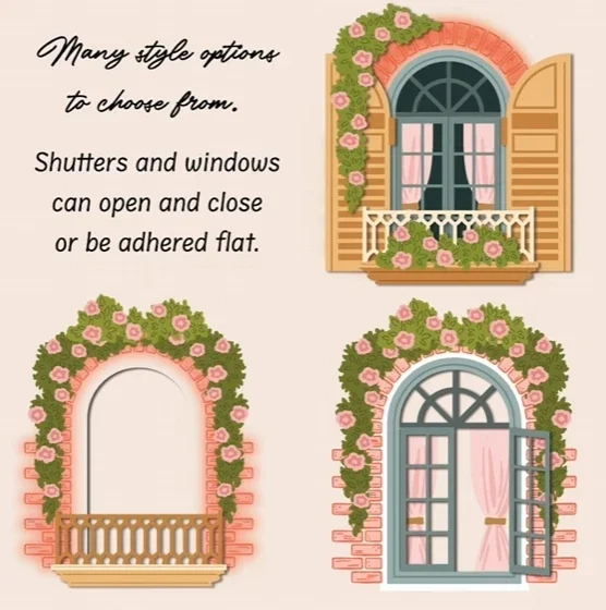 Дверной дом-снежок новинка 2024 металлические штампы для DIY скрапбук/фотоальбом