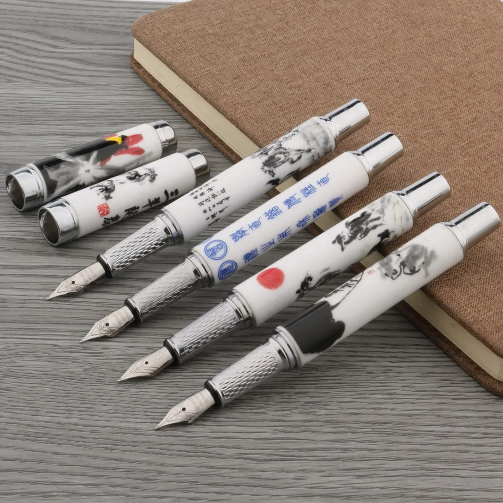 

Office And Blue School Nib Fountain Stationery Ceramics Ink Writing Fashion Pen Quality Pen Supplies Luxury New White