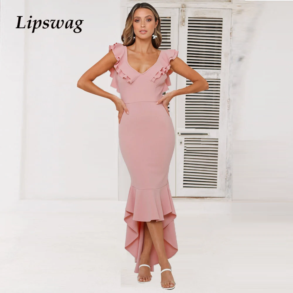 

Женское платье-Русалка с открытой спиной, длинное Привлекательное платье-Русалка с открытой спиной и поясом, весна-лето 2022