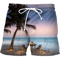 pantalones cortos de estilo hawaiano para hombre shorts de playa con estampado 3d de coco informales a la moda 4xl 2022
