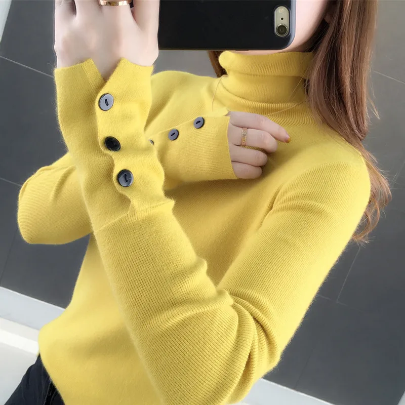 

2022 New Long Sleeve Turtleneck Maternity Sweater Women GRAY22