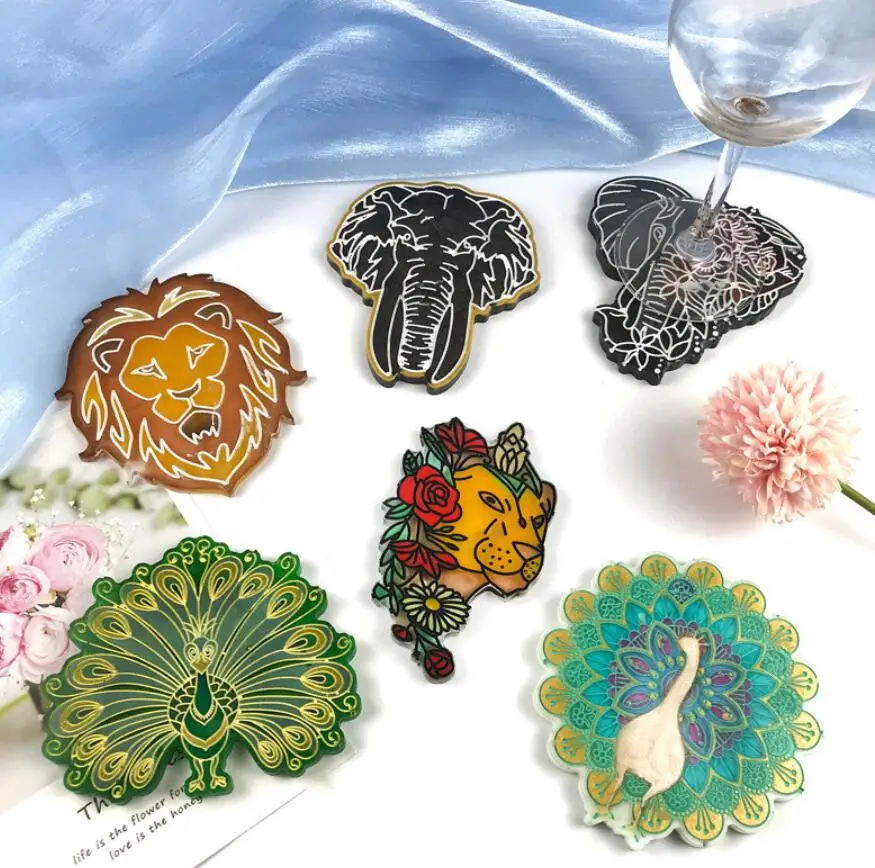 Силиконовая форма сделай сам С Рисунком Слона подставки под горку животных