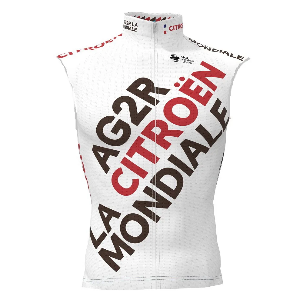 

SPRING SUMMER 2021 AG2R TEAM ONLY SLEEVLESS VEST CYCLING JERSEY CYCLING WEAR ROPA CICLISMO SIZE XS-4XL