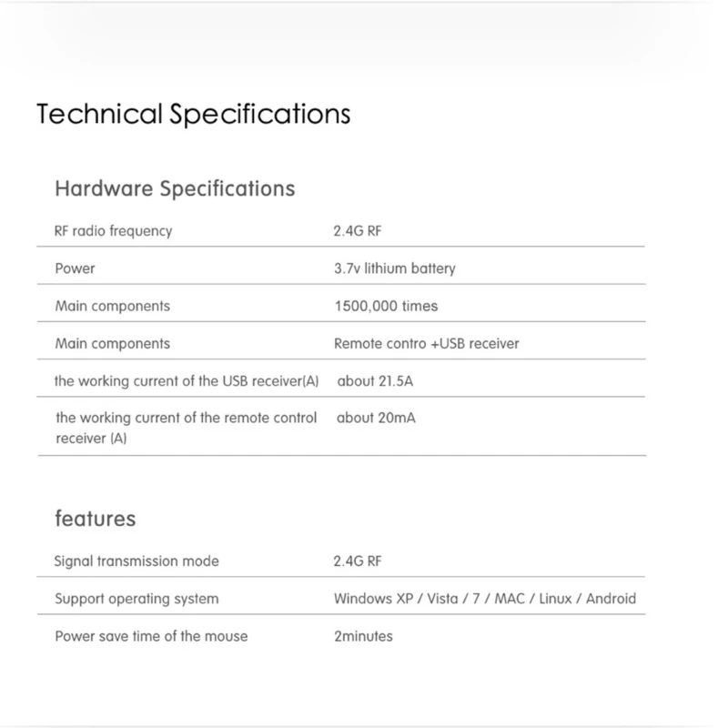 Перезаряжаемые USB-кликеры для презентации с управлением воздушной мышью
